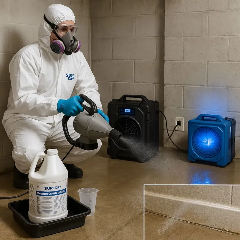 Sanitization and Odor Removal process in Edgemoor, DE